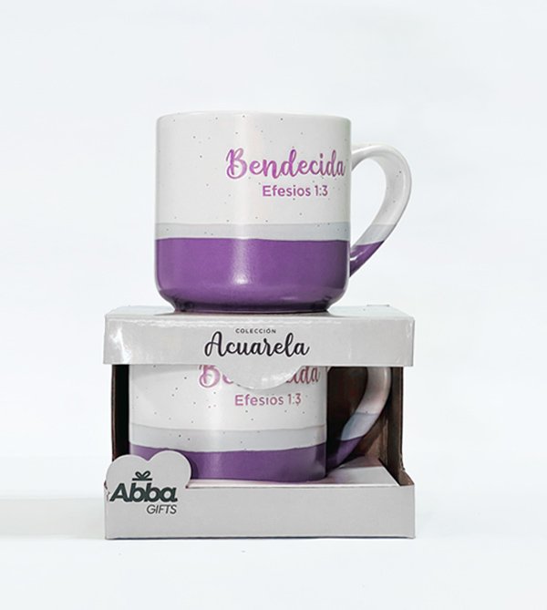 Taza de Acuarela | Bendecida - Imagen 2